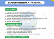 Lowongan Kerja Terbaru 2025: Staff Pajak & Leader General Affair di Nature Craft Indonesia