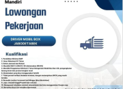 Lowongan Kerja Driver Mobil Box Terbaru 2025 di PT. Era Prima Anugerah Mandiri (Tangerang)