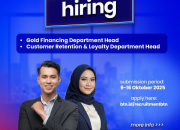 Lowongan Kerja Bank BTN Syariah (BSN): Department Head Gold Financing & Customer Retention (Oktober 2025)