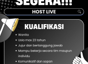 Kesempatan Emas: Dicari Host Live Wanita Muda, Komunikatif, dan Bertanggung Jawab!