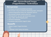Loker ART/Asisten Rumah Tangga, Admin Onlineshop & Host Live Streaming di Tasikmalaya Terbaru 2025