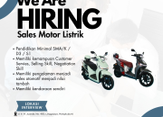 Loker Sales Motor Listrik Indomobil eMotor Terbaru 2025 – Minimal SMA/K, Punya Kendaraan Pribadi