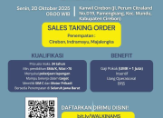 Lowongan Kerja Sales Taking Order PT Adi Makmur Sentosa Cirebon (Walk In Interview)