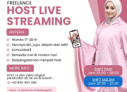 Lowongan Kerja Freelance Host Live Streaming Haniya Mukena Tasikmalaya 2025