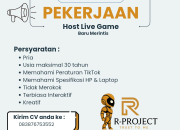 Lowongan Kerja Host Live Game R-PROJECT Tasikmalaya | Karir Creator Terbaru 2025