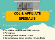 Lowongan Kerja Spesialis dan Staf Profesional 2025: KOL/Affiliate (Inidya) & Maintenance Senior Staff (MR. DIY)