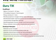 Loker Guru TIK NSQ Nuurrushidiq Cirebon Terbaru 2025 – Kesempatan Karir Penuh Dedikasi!