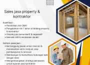 Loker Sales Jasa Property & Kontraktor: Karir Pemasaran Properti dan Renovasi