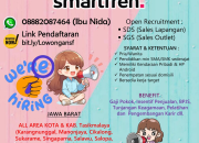 Lowongan Kerja Sales Lapangan & Outlet XLSMART Smartfren untuk Area Tasikmalaya (Jawa Barat)