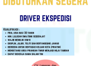 Lowongan Kerja Driver Ekspedisi PT. Marga Nusantara Jaya Terbaru 2025