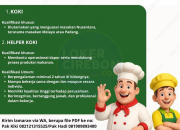 Loker Koki dan Helper Koki Resto Satu Selera Cirebon 2025: Spesialis Masakan Nusantara