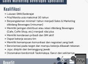 Lowongan Kerja Sales Marketing Beverages Specialist PT MGI Tasikmalaya/Garut: Karir Menjanjikan di Industri Minuman!