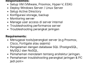Loker SysAdmin (System Administrator) PT Kartika Global Indo di Tasikmalaya