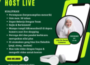 Lowongan Kerja Host Live Jumuna Official Tasikmalaya Terbaru 2025