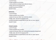 Lowongan Kerja Cook Helper, Barista, dan Frontliner – Mune Patisserie – Terbaru 2025