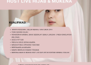 Lowongan Kerja Host Live Hijab & Mukena PT Firjani Utma di Tasikmalaya
