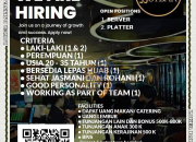 Lowongan Kerja Server & Platter di JJ Steak Terbaru 2025