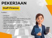 Lowongan Kerja Staff Finance di PT Garam Nusantara Lestari Terbaru 2025