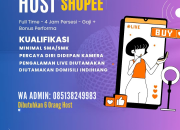 Lowongan Kerja Host Shopee di PT. Makmur Sukses Maju – Indihiang, Tasikmalaya