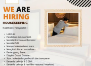 Lowongan Kerja Housekeeping di Hotel Satria 2025: Kesempatan Karir Perhotelan