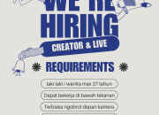 Lowongan Kerja Creator & Live Host di Tazpedia Terbaru 2025