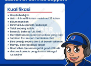 Lowongan Kerja Customer Service Support Jaskipin Express Terbaru 2025