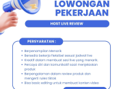 Lowongan Kerja Host Live Review di PHICO_ID (Jeanius Littlegoods) Tasikmalaya