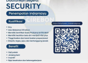 Lowongan Kerja Security di Cinta Damai Group Indramayu Terbaru 2025