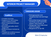 Lowongan Kerja Seven Interior 2025: Open Recruitment Interior Project Manager, 3D Artist, & Finance