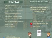 Lowongan Kerja Host Live Pria & Wanita PT Putra Delatex Mandiri Tasikmalaya 2026
