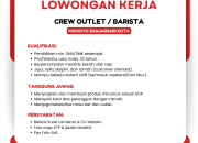 Lowongan Kerja Crew Outlet & Barista di Momoyo Banjarsari Kota 2026