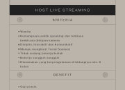 Lowongan Kerja Host Live Streaming di Kawalu, Kota Tasikmalaya Terbaru 2026