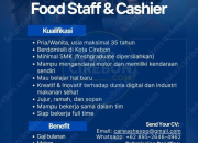Lowongan Kerja Food Staff & Cashier Minimal SMK 2026
