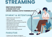 Lowongan Kerja Host Live Streaming di Kawalu, Tasikmalaya Terbaru 2026
