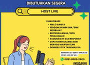 Lowongan Kerja Host Live Aryanto Herbal Kota Tasikmalaya Terbaru 2026