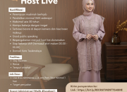 Lowongan Kerja Host Live Tsabine Tasikmalaya Terbaru 2026 – Gaji Bulanan & Bonus