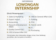 Lowongan Magang PT Diobeni Mebel Indonesia 2026: Terbuka untuk Banyak Divisi!