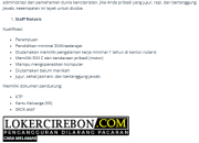 Lowongan Kerja Staff Notaris SMA/SMK – Terbaru 2026