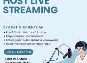 Lowongan Kerja Host Live Streaming Maulindra Tasikmalaya – Daftar Sekarang!