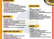 Lowongan Kerja Sushi Time Cirebon 2026: Supervisor, Waiters, Sushi Man, & Crew