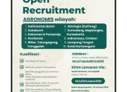 Info Karir Agronomis: Dibuka Lowongan di 10 Wilayah di Mitra Tani Abadi Jaya Fresh Graduate dipersilahkan!