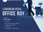 Lowongan Kerja Office Boy CV Pan Jaya Karoseri Cirebon Terbaru 2026