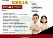 Lowongan Kerja Kepala Toko di Depo Jago Arjawinangun Terbaru 2026 – Gaji Pokok & Insentif Menarik