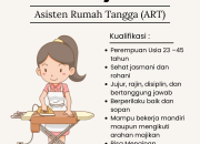 Lowongan Kerja Asisten Rumah Tangga (ART) di Rajapolah, Tasikmalaya Terbaru 2026