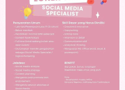 Lowongan Kerja Social Media Specialist Tweely Tasikmalaya Terbaru 2026