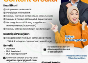 Lowongan Kerja Content Creator di Asgatour (Garut, Bandung, Purwakarta) 2026 (Gaji Pokok + BPJS)