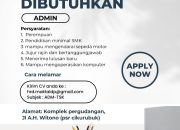 Lowongan Kerja Admin di PT Maktal (Distributor Bahan Bangunan) Tasikmalaya