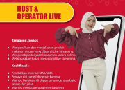 Lowongan Kerja Host & Operator Live di CV. Gasela 2026