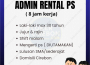 Lowongan Kerja Admin Rental PS di Playzona Game 2026