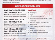 Lowongan Kerja Operator Produksi PT Suri Tani Pemuka untuk SMP/SMA/SMK 2026